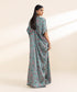 2 Piece - Printed Satin Suit